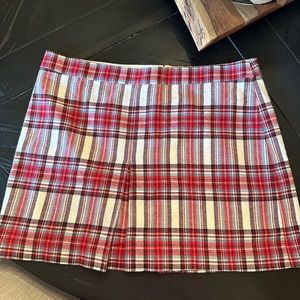 J. Crew plus plaid skirt NWT
